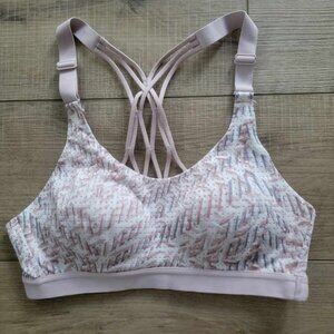 Victoria’s Secret 34A Geometric Print Lightweight Sports Bra, Strappy Back. Gym